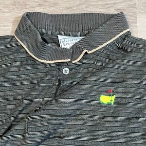 Masters Augusta National Golf Club Polo  Men's Size‎ XL Olive Stripe